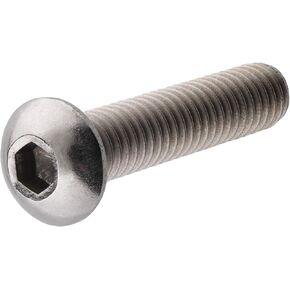 43987 6-32 x 1/4-Inch Button Socket Cap Screw, Stainless Steel, 25-Pack