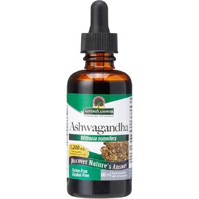 Nature's Answer Ashwagandha Root | Herbal Supplement Maintain Healthy Immune Function | Supports Body Against Stress | Gluten-Free, Alcohol-Free & Vegan 2oz