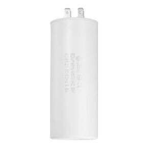 uxcell CBB60 Run Capacitor 80uF 450V AC Double Insert 50/60Hz Cylinder 115x55mm White for Air Compressor Water Pump Motor