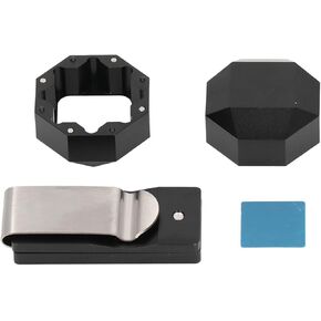 Billiard Cue Chalk Holder Aluminum Cue Chalk Holder Clip Octagon 2 Layers Silent Billiard Pool Cue Chalk Box Holder Billiard Accessories