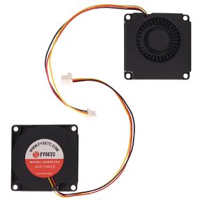 FYSETC Prusa MK4 Part Print Fan - Original XL 5010 Turbo Fan Replacement - Dual Ball Bearing Blower: 2-Pack DC Fan 50x50x10mm 5V 3 Wires 3D Printer Extruder Hotend Cooling Radiator Left Hot End Fan