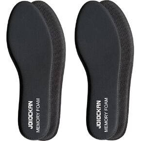 2 Pairs Memory Foam Insoles,Cushion Shoe Insoles Shock Absorbing for Foot Pain Relief,Shoe Insoles,Comfortable Inner Insoles for Men Women Relieves (Black, Women US 13/Men US 11)