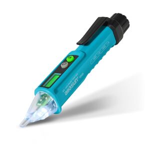 ALLOSUN Non-Contact Voltage Detector,Dual Range AC 12V/48V-1000V,High/Low Sensitivity,Live/Null Wire Finder,Buzzer Alarm,Electrical Tools with LED,Circuit Line Break Point Testing(GK28)