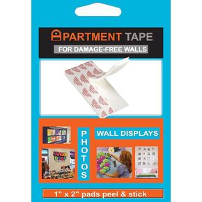 Apartment Tape re-stickable mounting Strips for Hanging Photos and Objects to Wall