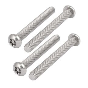 uxcell M8x70mm 304 Stainless Steel Button Head Torx Security Machine Screws 4pcs