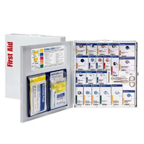 First Aid Only 746006 Large Metal SmartCompliance Food Service First Aid Cabinet, without Medications