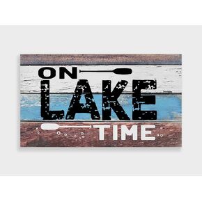 On Lake Time Paddles Super Absorbent Bath Mat,17 x 30 Inch Home Lake House Bathroom Kitchen Decor Quick Dry Rubber Non-Slip Floor Mats Rug Carpet,Lake Lovers Gift