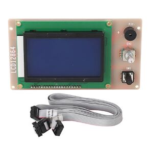 3D Printer LCD Display Screen, 12864 LCD Display Screen 3D Printer Controller Replacement Part, LCD Control Module for A6 A8 Plus E12 E16