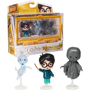 Wizarding World Harry Potter, Micro Magical Moments Figures Set with Exclusive Harry, Ron, Hedwig & Display Case, Kids Toys for Ages 6 and up