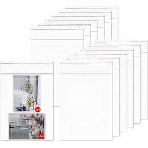 KnR Harmony Resealable Adhesive Cello Bags 14x20 100pcs Self Sealing Cellophane Bags Clear Apparel Bags for Clothing T-shirt Handmade Goods Storage Packaging 14 Sizes to Choose from