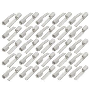 uxcell 50Pcs Flat Needle Type DBN1.25-10 Non-Insulated Spade Wire Crimp Terminal Connector