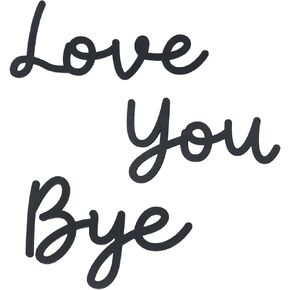 OYEFLY Love You Bye Wood Sign,Express Love and Warm for Your Family Lovers Wall Art Decor (Medium, style 1)