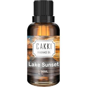 Essential Oils for Diffusers for Home, Scent-Lake Sunset, Single Large Size 50ml, CAKKI Fragrance Oils, for Candle Making, for Soap Making, Diffuser Oil Scents