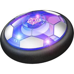 Kids Toys Hover Soccer Ball Set, 2 in 1 Rechargeable Soccer Ball with LED Lights and Safe Foam Bumper, Air Power Hover Ball with 2 Goals for 3 4 5 6 7 8-12 Years Old Boy Girl Indoor/Outdoor Games