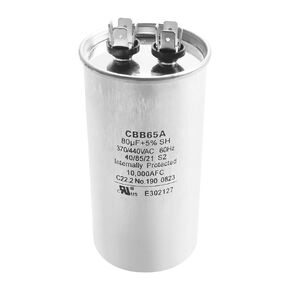2024 Upgrade 27L322 80uf 370/440VAC 60Hz Dual Run Circular Start Capacitor for United States Standard AC Motors.Compatible with GE/Genteq&Trane 27L322BZ3 27l6014 27l6073 Capacitors.