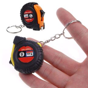 Mini Retractable Tape Measure Ruler Measure Keychain 1PCS