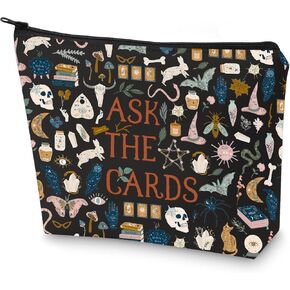 G2TUP Tarot Card Storage Bag for Tarot Enthusiasts Ask the Cards Halloween Witch Zipper Bag (Ask the Cards)