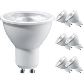 Sparkling Wonderful GU10 LED Bulbs, Dimmable 7W (50W Halogen Equivalent) LED Light Bulbs, 6500K Daylight White, 6Pack 630LM Bulb Replacement for Recessed Track Lighting, Spotlights, Home Lighting
