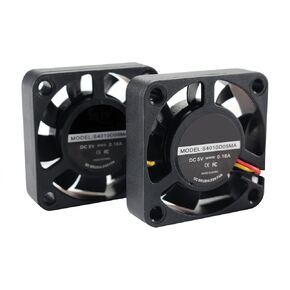 FYSETC 3D Printer Prus-a i3 Mini Replacement Print Cooling Fan 4010 5V DC 0.16A Brushless Fan Hotend Extruder Cooler Blow Radiator Sleeve Bearing for 3D Printing Accessries-2Pcs