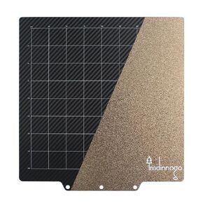 3D Printer Accessories Adventurer 5M/ AD5M Pro Carbon Fiber PET Spring Steel Sheet+ Powder Coated Textured PEI Build Plate 235 x 235mm: Flexible Removable Heatbed Surface Long Service Life