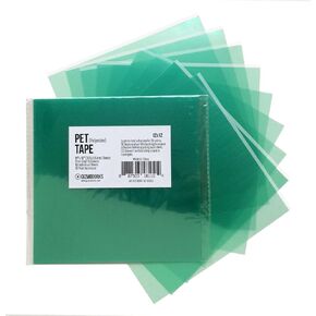 Gizmo Dorks Polyester Film PET Tape for 3D Printer Build Plate, 12 x 12 inches, 10 Sheets per Pack
