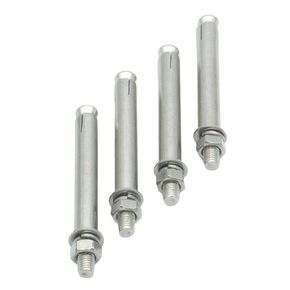 4 Pcs M10 x 100mm 304 Stainless Steel Hex Expansion Bolt, Incontesta Eyebolt Fastener Wall Concrete Brick Expansion Screw Closed Hook Anchor Bolt (M10X100)