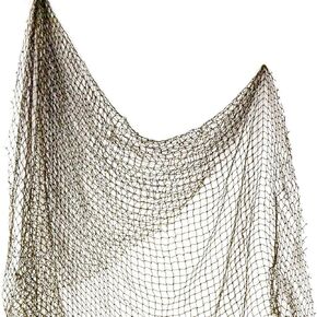 Fishing Net - 1 Pack of 5' X 7' - Fishing Net Décor - Decorative Fishing Net Wall Decor - Nautical Fish Net - Fishing Net Decoration - Fish Net Decorative - Fishnet Décor - Sea Netting Décor