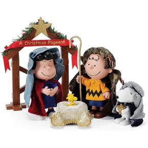 Department 56 Peanuts by Possible Dreams Christmas Pageant Figurine Set, 7.5 Inch, Multicolor