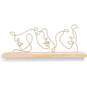 أرفف عائمة لديكور الحائط - أرفف معلقة من الخشب الصلب لغرفة النوم، منظم رف تخزين معدني للحمام in Kuwait