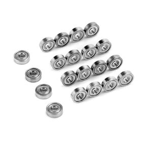 XIKE 1.5x4x1.2mm Double Shielded Miniature Deep Groove Ball Bearing,Double Rubber Sealed (10 Pcs)