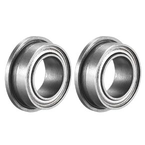 uxcell FR156ZZ Flanged Ball Bearing 3/16" x 5/16" x 1/8" Double Metal Shielded (GCr15) Chrome Steel Flange Rip Bearings 2pcs