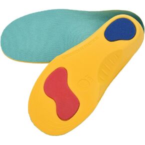Orthotic Insoles for Kids Prevent Flatfoot, Foot Valgus, Foot Pronation etc Breathable Shockproof 3D Shoe Pads Inserts Boys Girls (M)