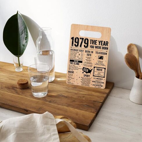 45th Birthday Gifts for Women Men, 45th Birthday Decorations Wood Sign, Rustic Kitchen Decor Wooden Wall Decor Art for Home Farmhouse, Vintage 1979 45th Birthday Gifts for 45 Year Old Mom Dad in Saudi Arabia