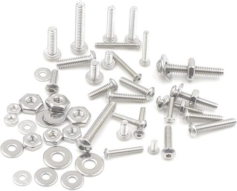 560 قطعة #2-56 #4-40 #6-32 UNC الفولاذ المقاوم للصدأ زر رئيس المقبس غطاء مسامير عرافة المكسرات شقة غسالات مجموعة متنوعة in Kuwait