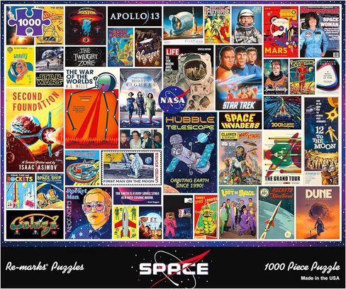 Re-marks Banned Books Collage Puzzle, 1,000-Piece Jigsaw Puzzle for All Ages in Kuwait