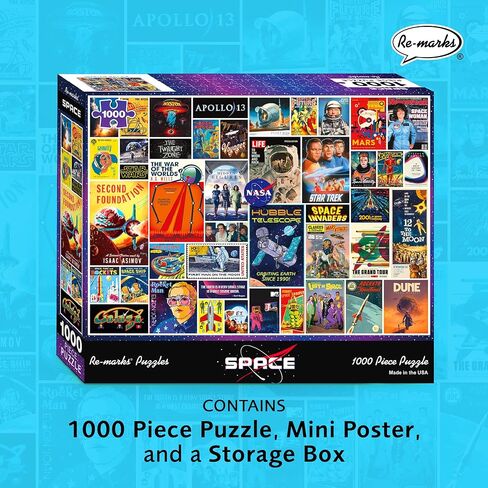 Re-marks Banned Books Collage Puzzle, 1,000-Piece Jigsaw Puzzle for All Ages in Kuwait