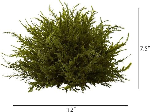 Nearly Natural 4949-S3 Cedar Balls, 7.5-Inch, Green, Set of 3,6.75" x 6.75" x 22.5" in Saudi Arabia
