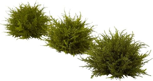 Nearly Natural 4949-S3 Cedar Balls, 7.5-Inch, Green, Set of 3,6.75" x 6.75" x 22.5" in Saudi Arabia