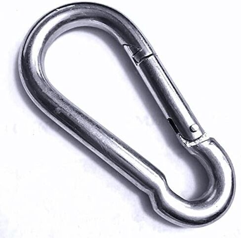(Pack of 4) Steel Snap Eye Link Spring Hooks.5/16" / 8 mm - 3 1/4x1 1/2" Heavy Duty Multipurpose Carabiners in Saudi Arabia