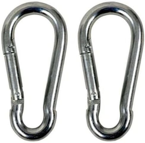 (Pack of 4) Steel Snap Eye Link Spring Hooks.5/16" / 8 mm - 3 1/4x1 1/2" Heavy Duty Multipurpose Carabiners in Saudi Arabia
