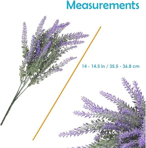 نبات اللافندر المزيف من Houseables، أرجواني، 4 حزم، بلاستيك، صناعي، متجمد، 14 بوصة - 14.5 بوصة، ديكور، حديث، ديكورات رف، للداخلية، الخارجية، المنزل، ملحقات غرفة النوم، المطبخ، غرفة المعيشة in Kuwait