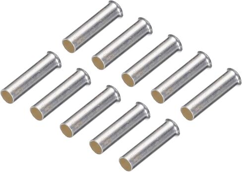 MECCANIXITY 1000 Pcs Non Insulated Butt Connectors 16AWG Wire Connector for Electrical Wire Crimp Ferrule Terminals in Saudi Arabia