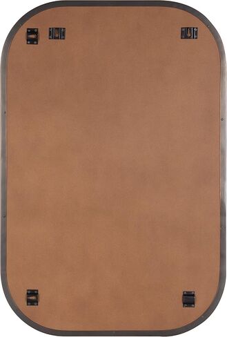 Kate and Laurel Rollo Midcentury Rounded Rectangle Mirror, 20 x 30, Gold, Modern Metal Framed Mirror in Saudi Arabia