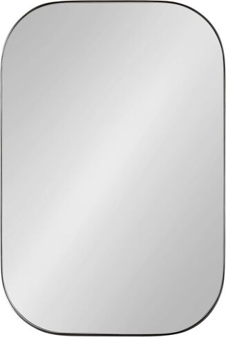 Kate and Laurel Rollo Midcentury Rounded Rectangle Mirror, 20 x 30, Gold, Modern Metal Framed Mirror in Saudi Arabia