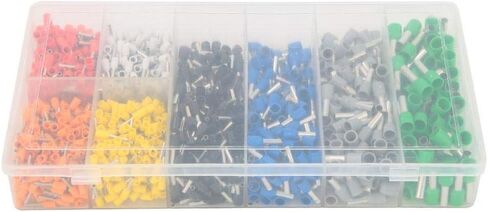 1200PCS Insulated Wire Crimp Terminals Quick Connectors Wiring Spade Cold-Pressed Electrical Terminals Assortment Kit for Marine Auto Use,Terminals in Saudi Arabia