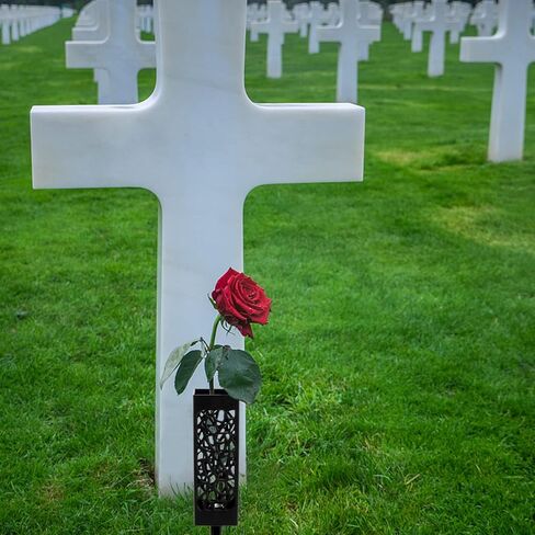 عبوة من 8 مزهريات مقبرة من Kingrol مع أوتاد قوية، مزهريات زهور بلاستيكية للزهور الاصطناعية الطازجة، وديكورات القبر in Kuwait