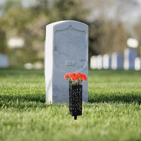 عبوة من 8 مزهريات مقبرة من Kingrol مع أوتاد قوية، مزهريات زهور بلاستيكية للزهور الاصطناعية الطازجة، وديكورات القبر in Kuwait