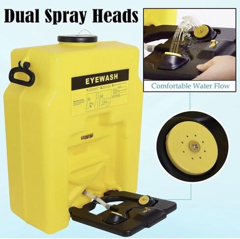 Wall-Mounted Emergency Eye Wash Station - 14 Gallon First Aid Eye Irrigation Unit in Saudi Arabia