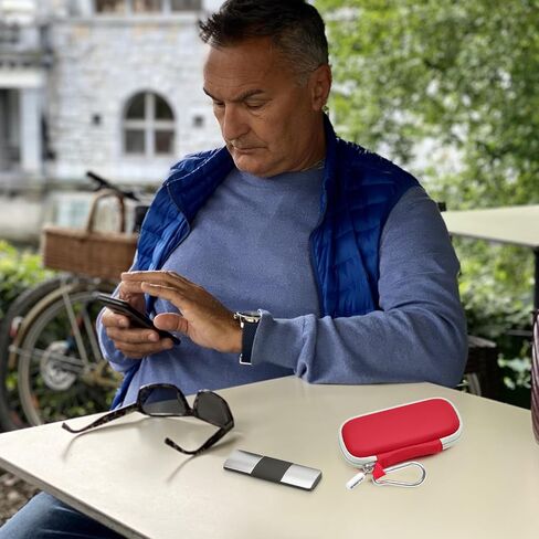 Heart Monitor Case Compatible with AliveCor Kardia Mobile ECG/for KardiaMobile 6L for Apple and Android Device - CASE ONLY (Red) in Saudi Arabia