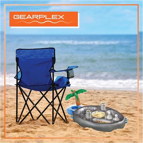 Inflatable Drink Floats for Swimming Pool, Hot Tub, Lake, and Ocean, Floating Tray for Snacks, Cocktails, Beer, Wine, Summer Accessories for Adults in Kuwait